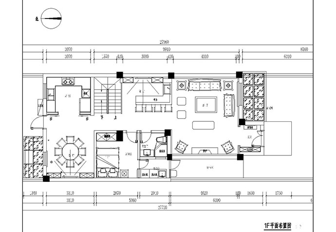 遠洋鴻郡320m2別墅簡歐風格裝修