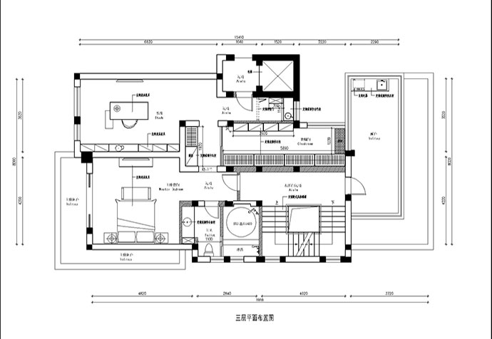 金山區(qū)自建別墅400㎡簡歐風格裝修