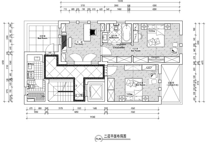 青浦區(qū)海上灣330㎡別墅現(xiàn)代混搭裝修