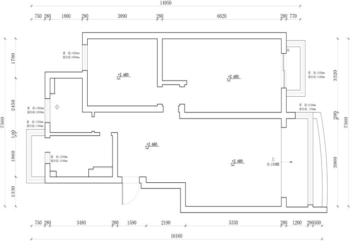 浦東新區(qū)生安花苑117㎡公寓美式風(fēng)格裝修