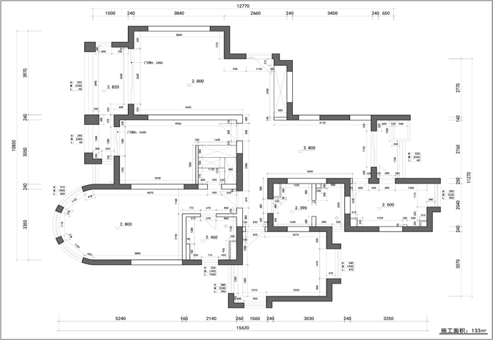 徐匯區(qū)愛(ài)建園133㎡公寓現(xiàn)代北歐風(fēng)格裝修